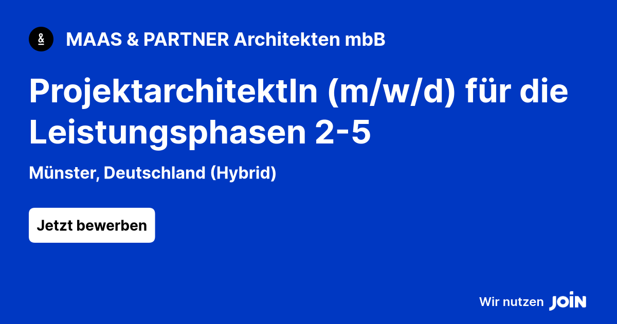 MAAS & PARTNER Architekten mbB logo