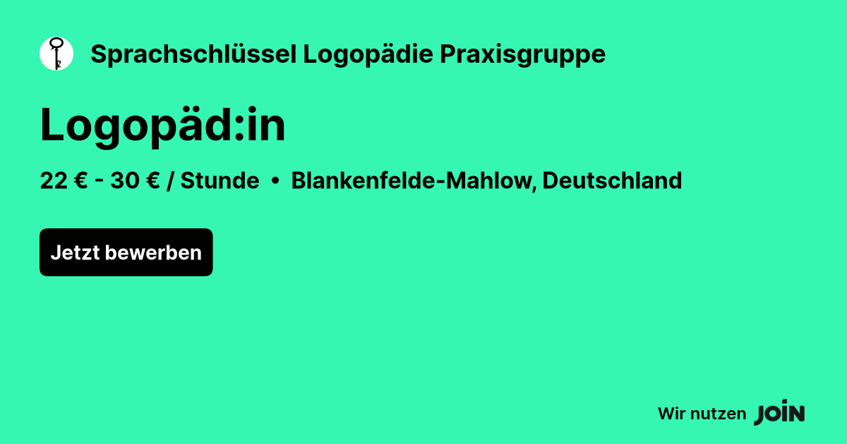 Sprachschlüssel Logopädie Praxisgruppe logo