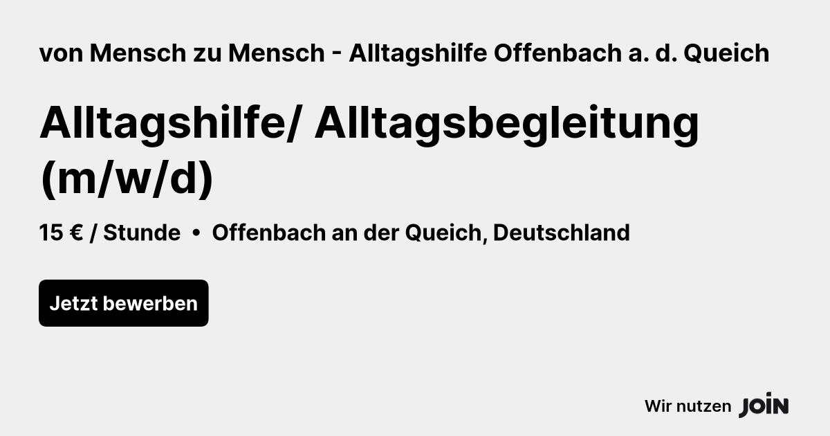 von Mensch zu Mensch - Alltagshilfe Offenbach a. d. Queich logo