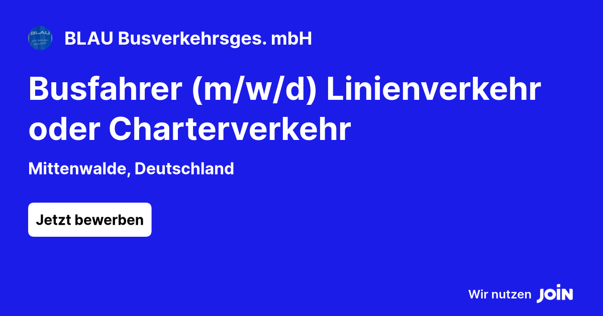 BLAU Busverkehrsges. mbH logo