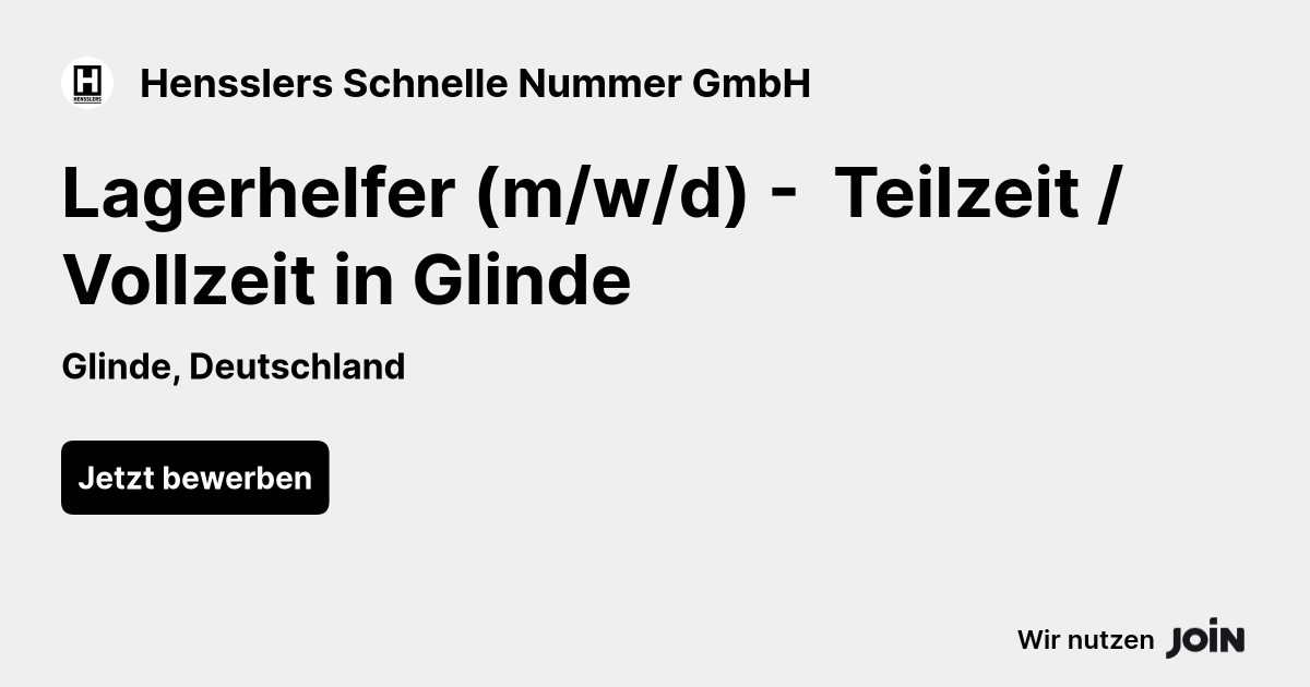 Hensslers Schnelle Nummer GmbH logo