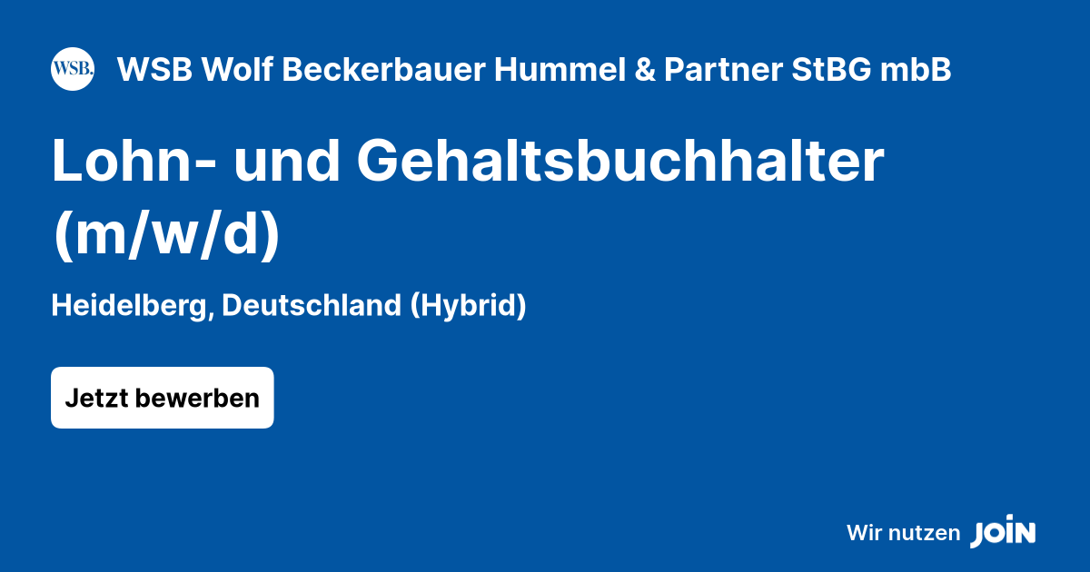 WSB Wolf Beckerbauer Hummel & Partner StBG mbB logo