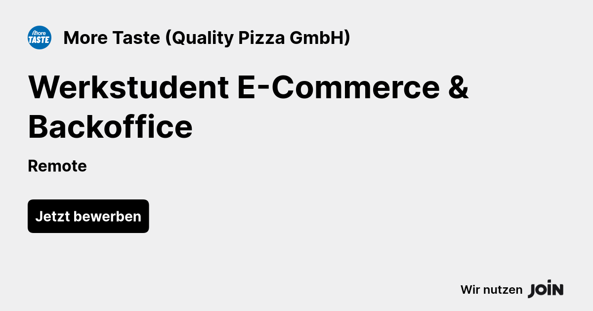 More Taste (Quality Pizza GmbH) logo