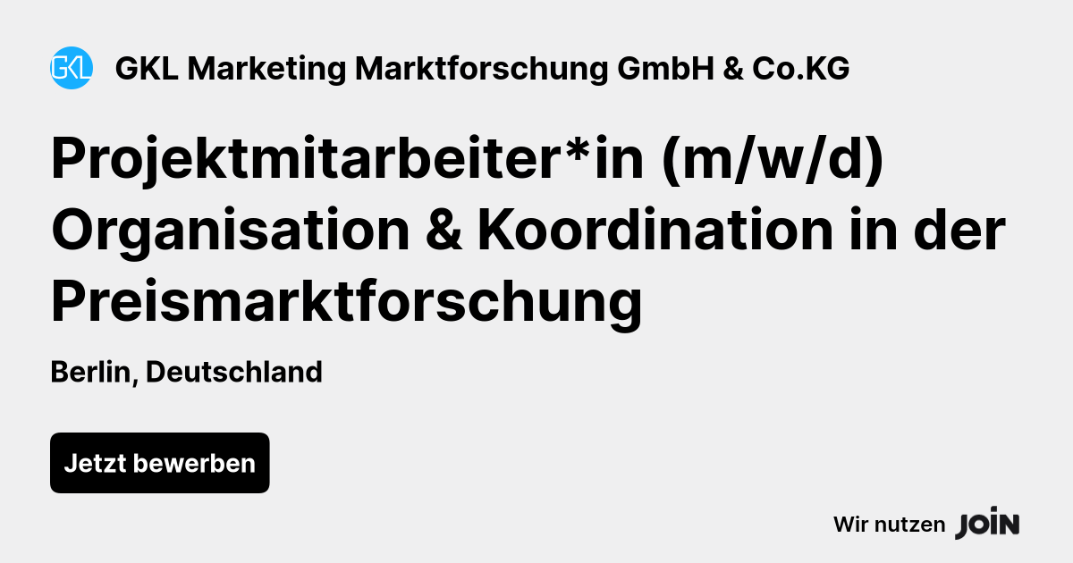 GKL Marketing Marktforschung GmbH & Co.KG logo