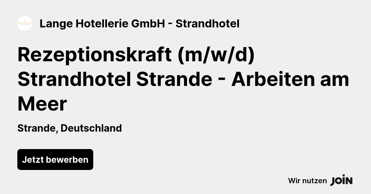 Lange Hotellerie GmbH - Strandhotel logo