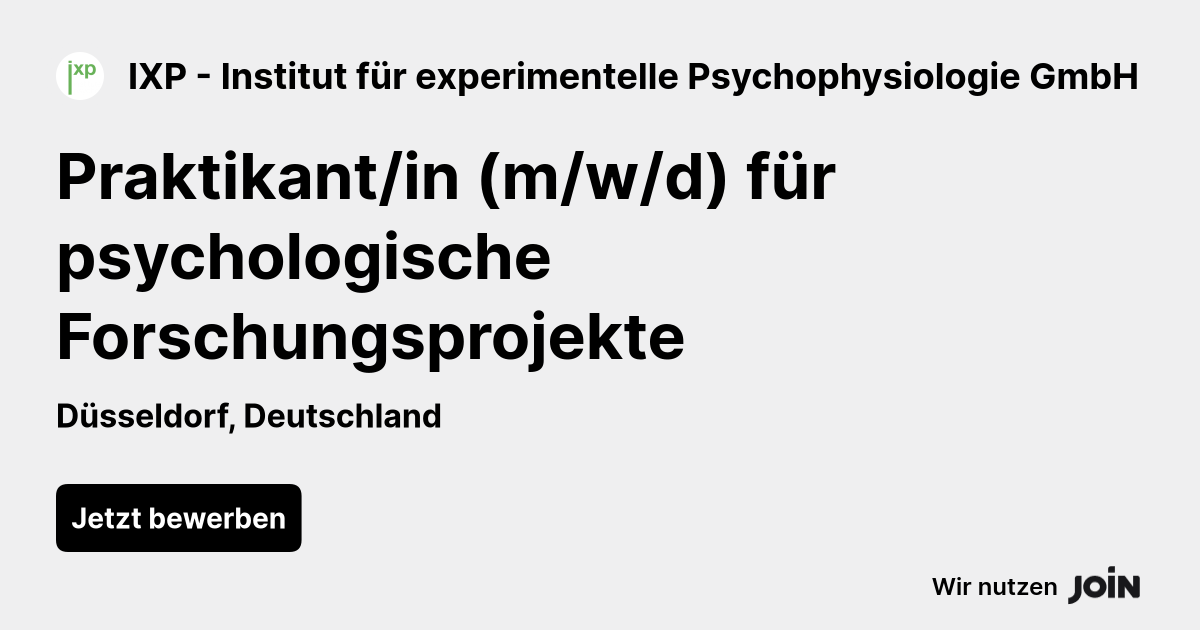 IXP - Institut für experimentelle Psychophysiologie GmbH logo