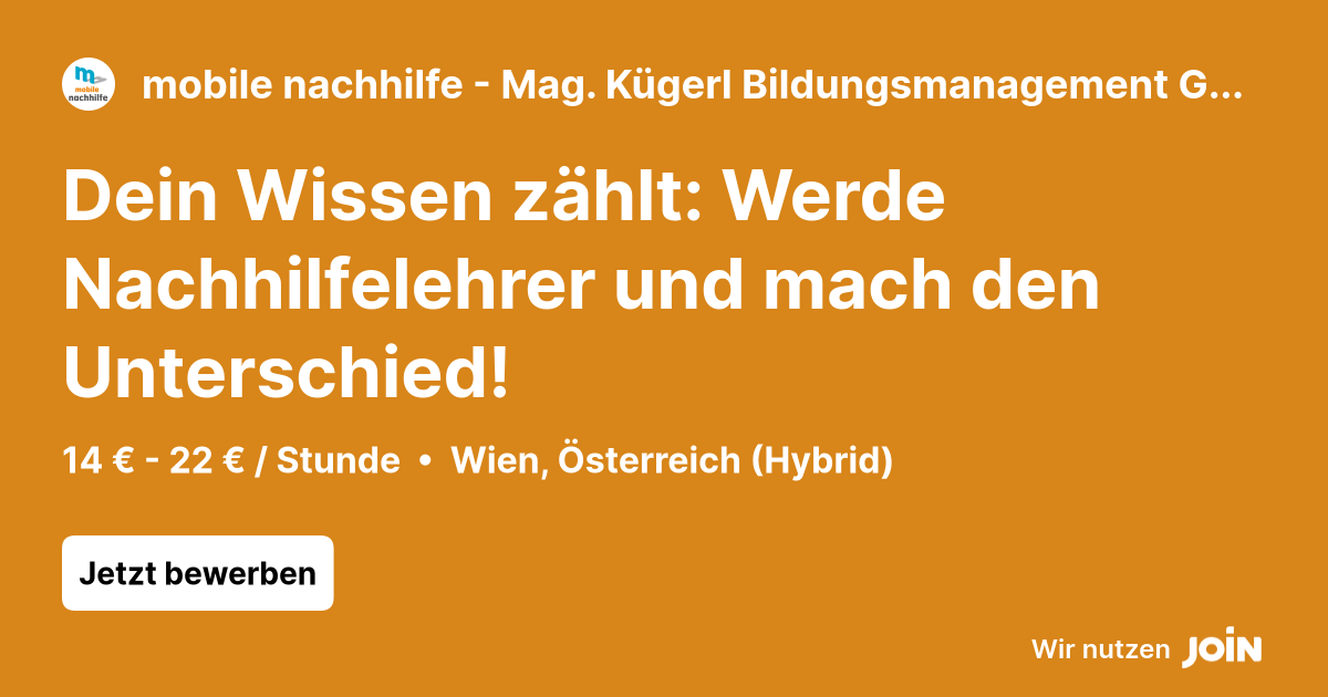 mobile nachhilfe - Mag. Kügerl Bildungsmanagement GmbH logo