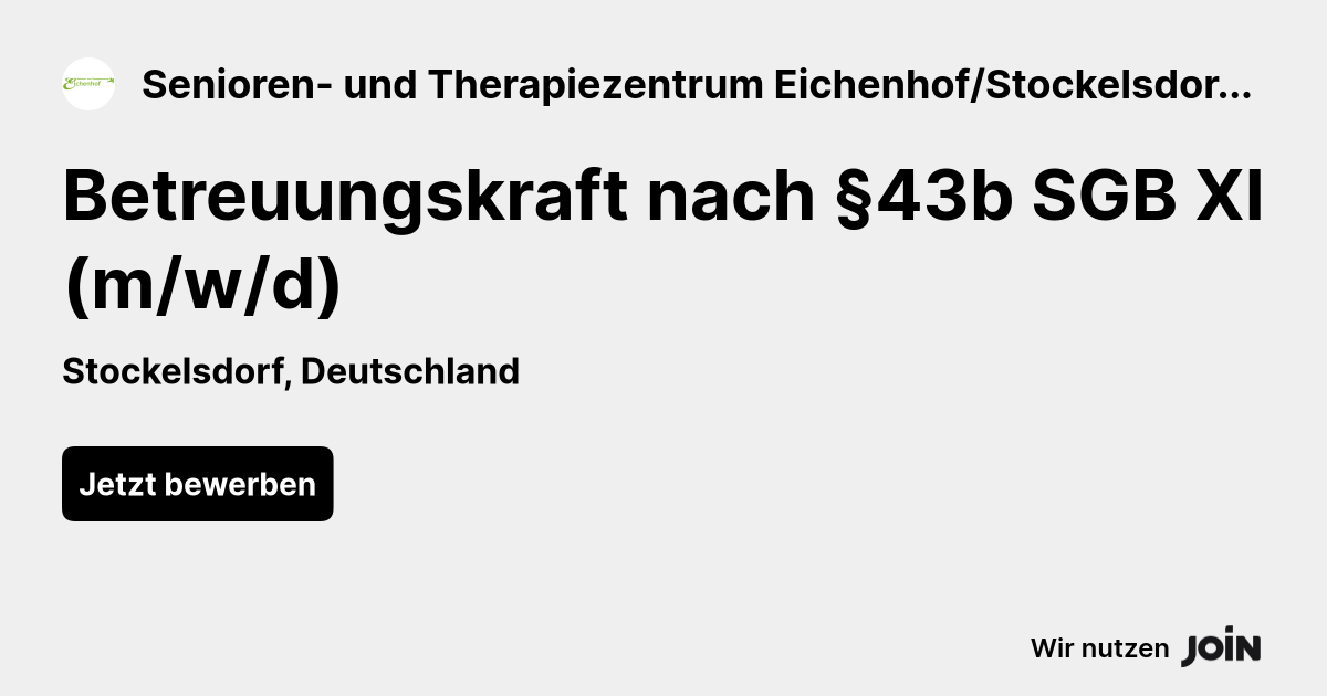 Senioren- und Therapiezentrum Eichenhof/Stockelsdorf GmbH logo