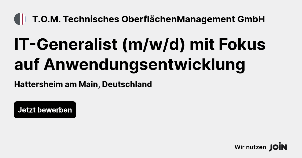 T.O.M. Technisches OberflächenManagement GmbH logo