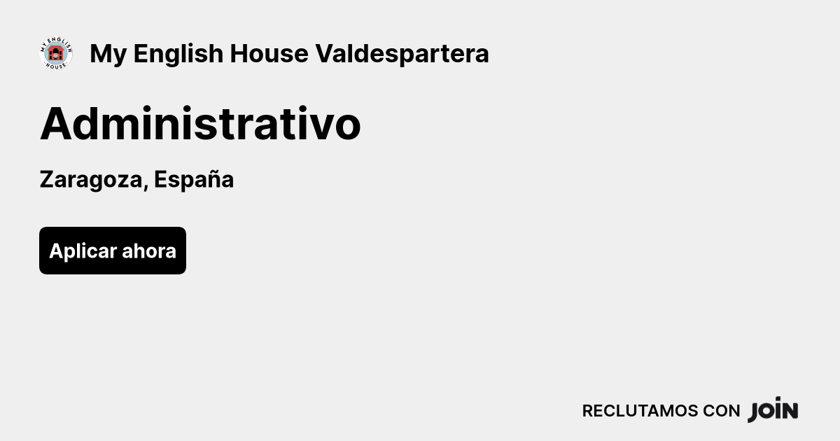 My English House Valdespartera logo