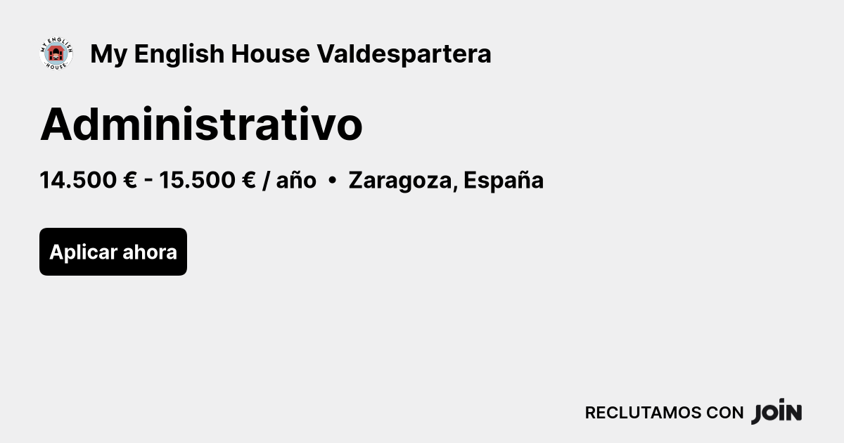 My English House Valdespartera logo