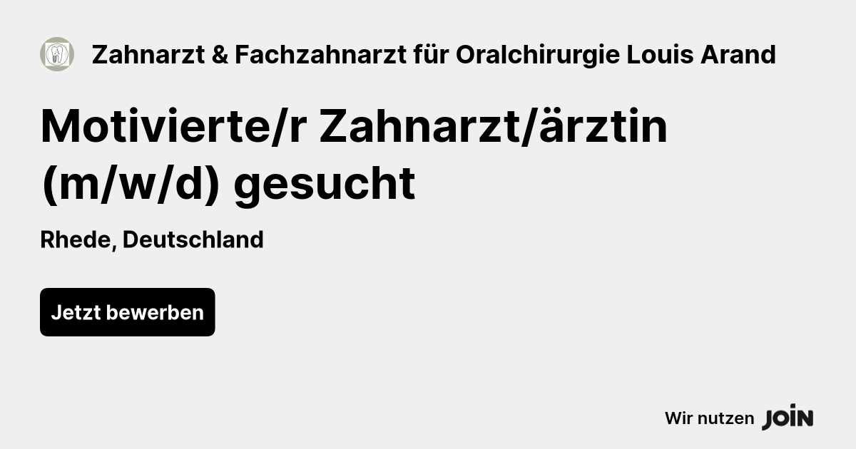 Zahnarzt & Fachzahnarzt für Oralchirurgie Louis Arand logo