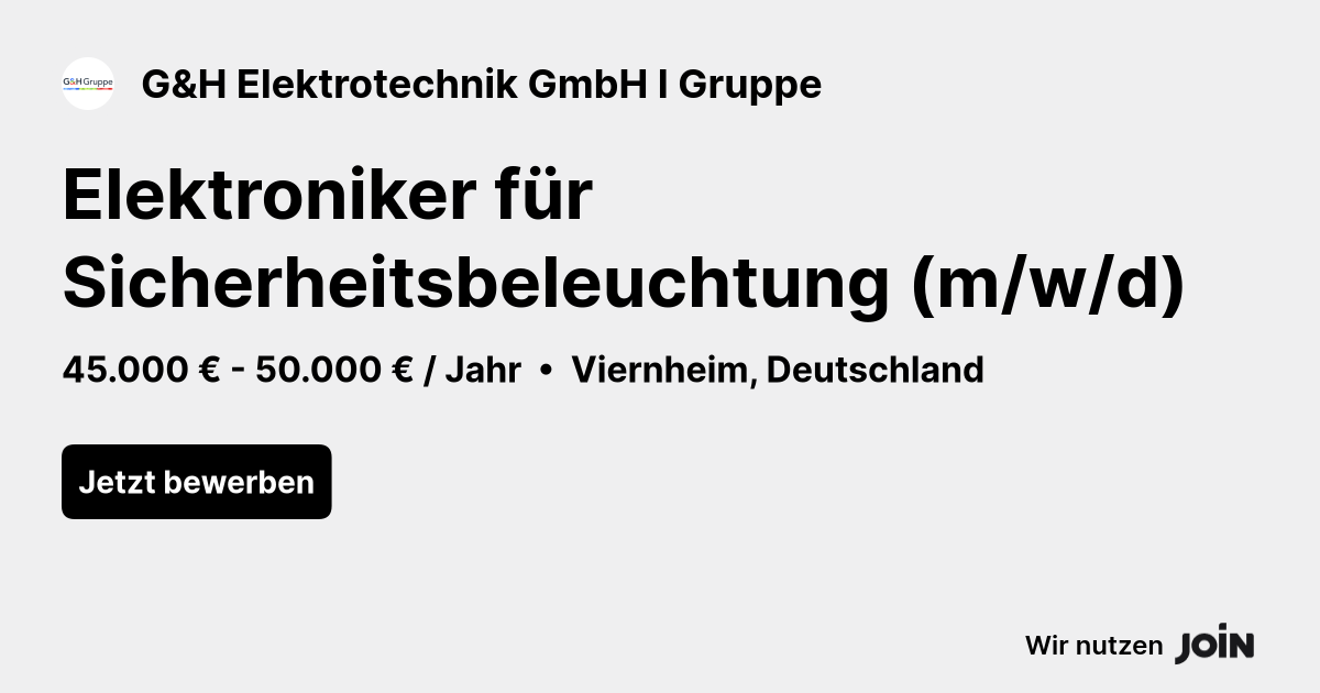 G&H Elektrotechnik GmbH I Gruppe logo