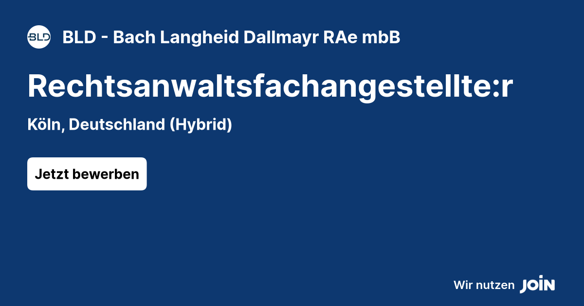 BLD - Bach Langheid Dallmayr RAe mbB logo