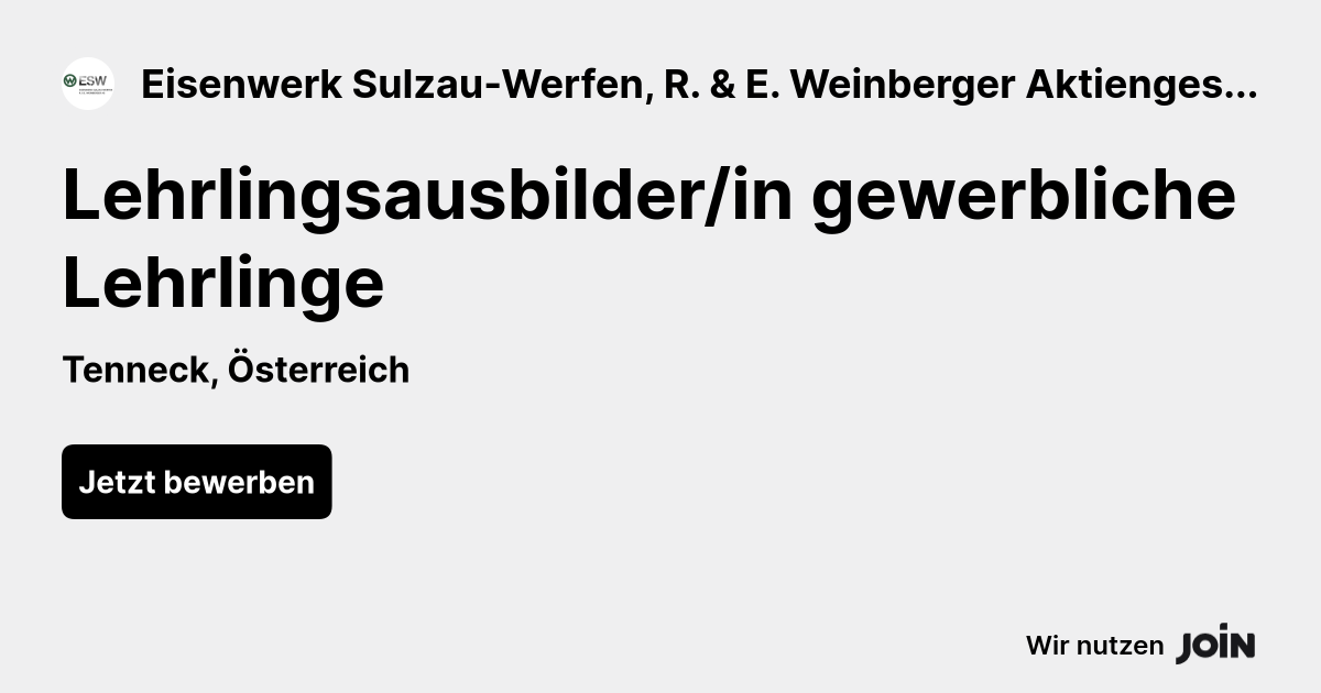 Eisenwerk Sulzau-Werfen, R. & E. Weinberger Aktiengesellschaft logo