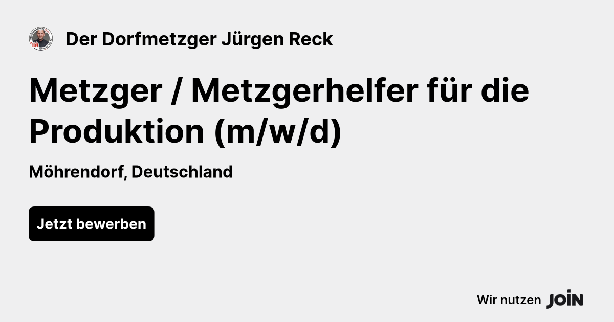 Der Dorfmetzger Jürgen Reck logo