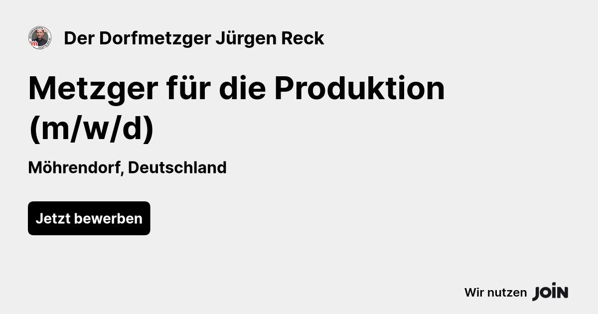 Der Dorfmetzger Jürgen Reck logo