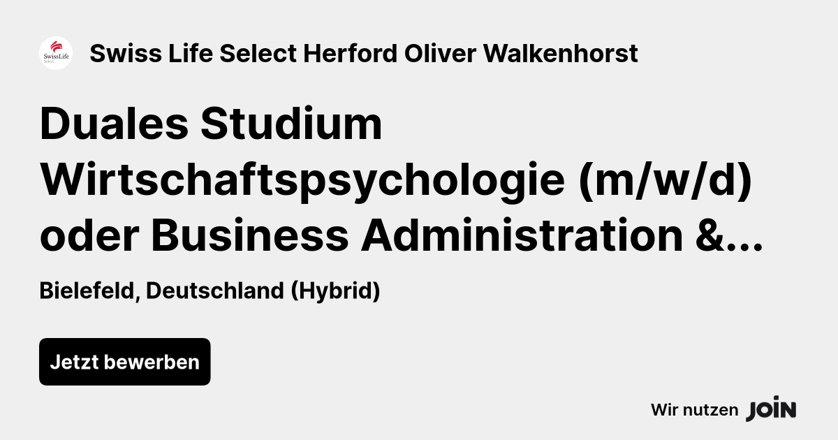 Swiss Life Select Herford Oliver Walkenhorst logo