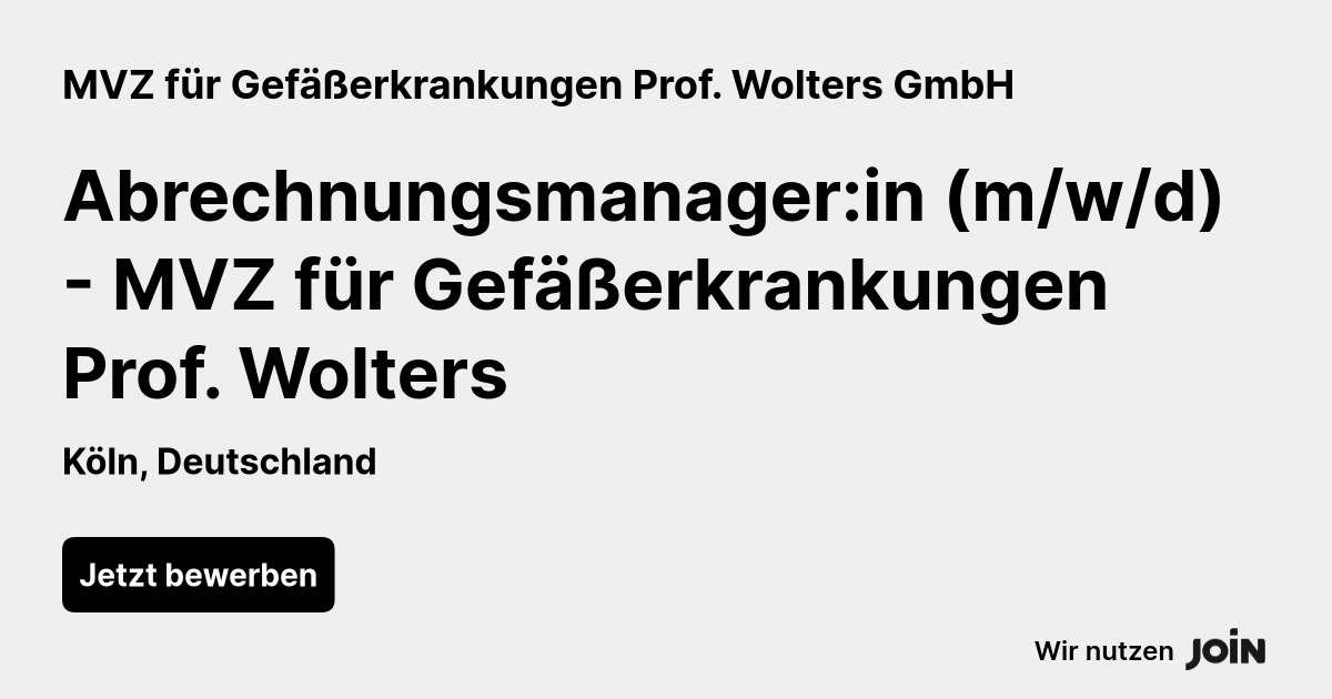 MVZ für Gefäßerkrankungen Prof. Wolters GmbH logo