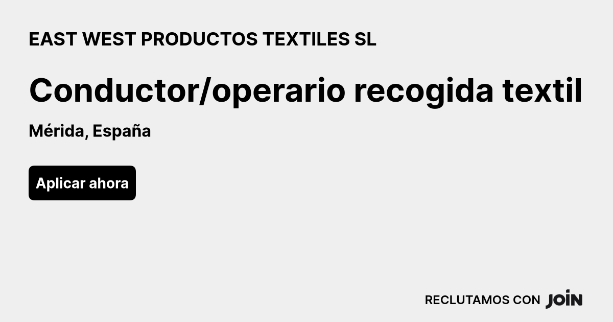EAST WEST PRODUCTOS TEXTILES SL logo