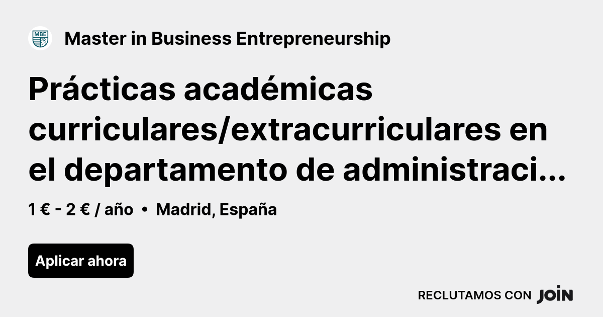 Master in Business Entrepreneurship logo