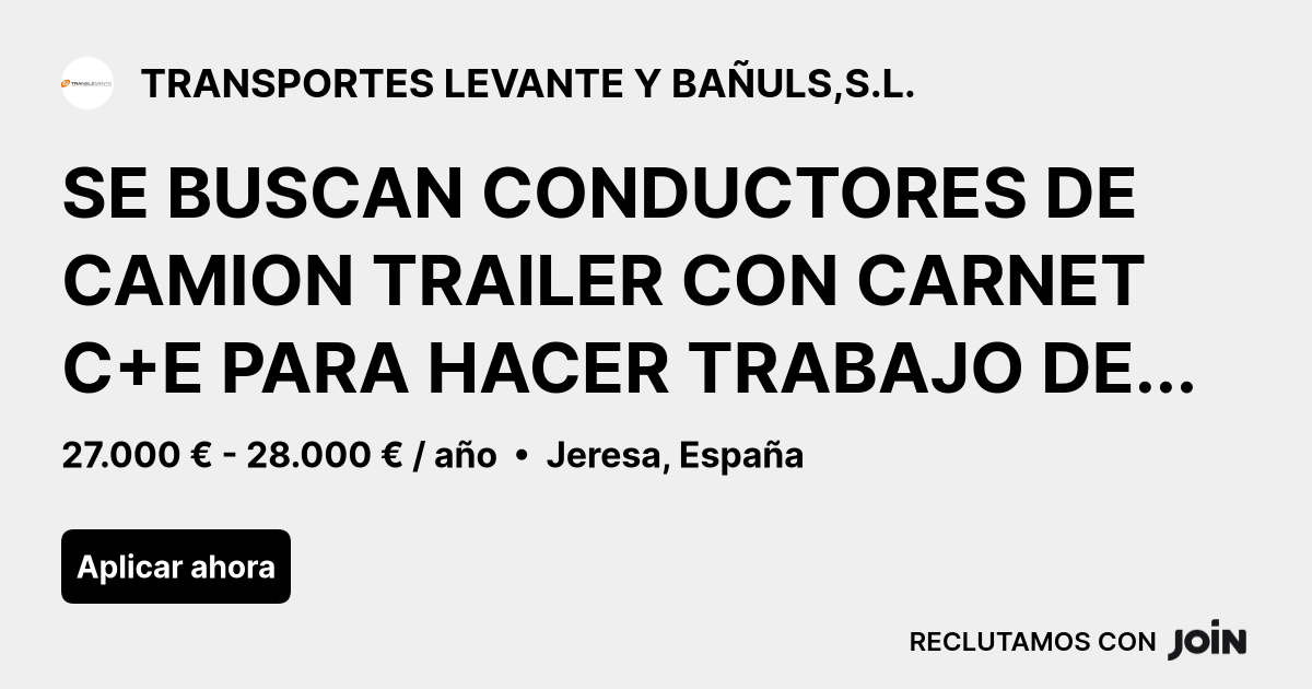 TRANSPORTES LEVANTE Y BAÑULS,S.L. logo
