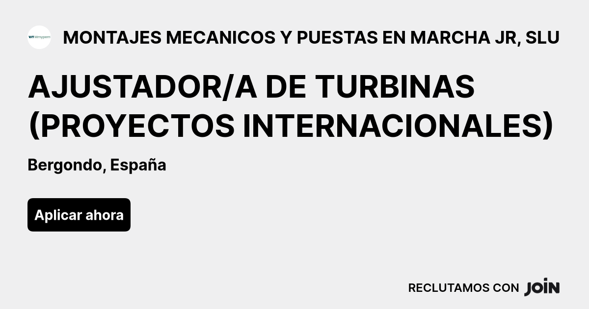MONTAJES MECANICOS Y PUESTAS EN MARCHA JR, SLU logo