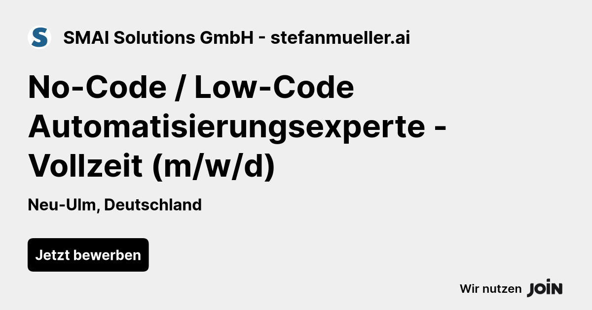 SMAI Solutions GmbH - stefanmueller.ai logo