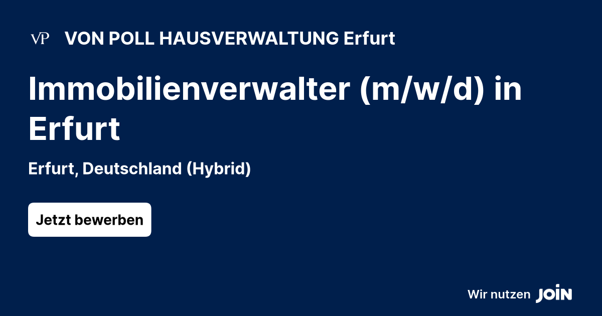 VON POLL HAUSVERWALTUNG Erfurt logo