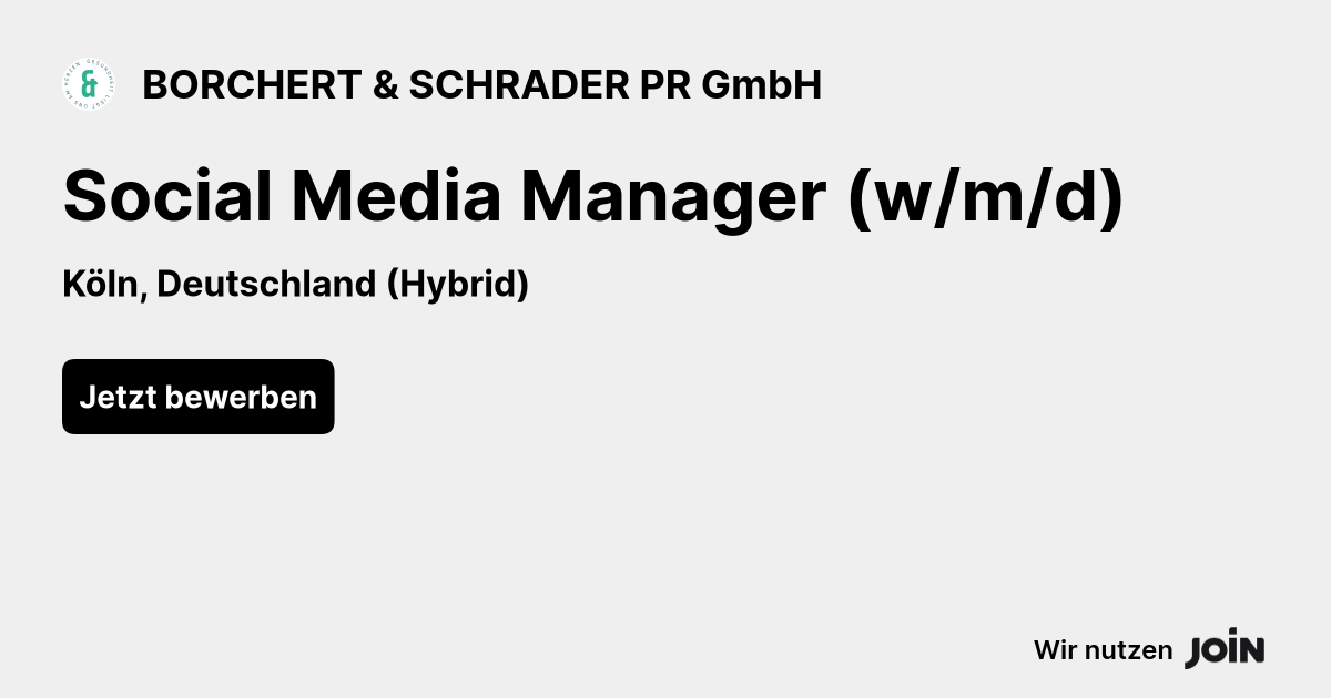 BORCHERT & SCHRADER PR GmbH logo