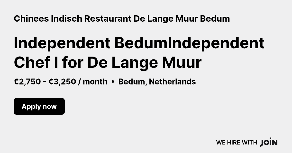Chinees Indisch Restaurant De Lange Muur Bedum logo