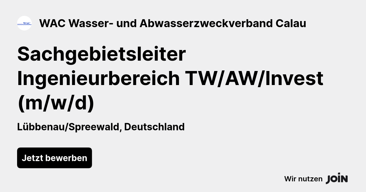WAC Wasser- und Abwasserzweckverband Calau logo