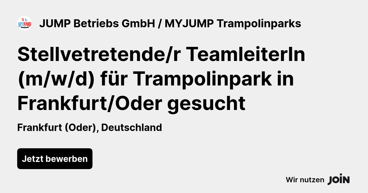 JUMP Betriebs GmbH / MYJUMP Trampolinparks logo