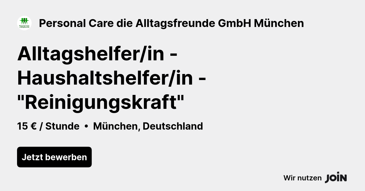 Personal Care die Alltagsfreunde GmbH München logo