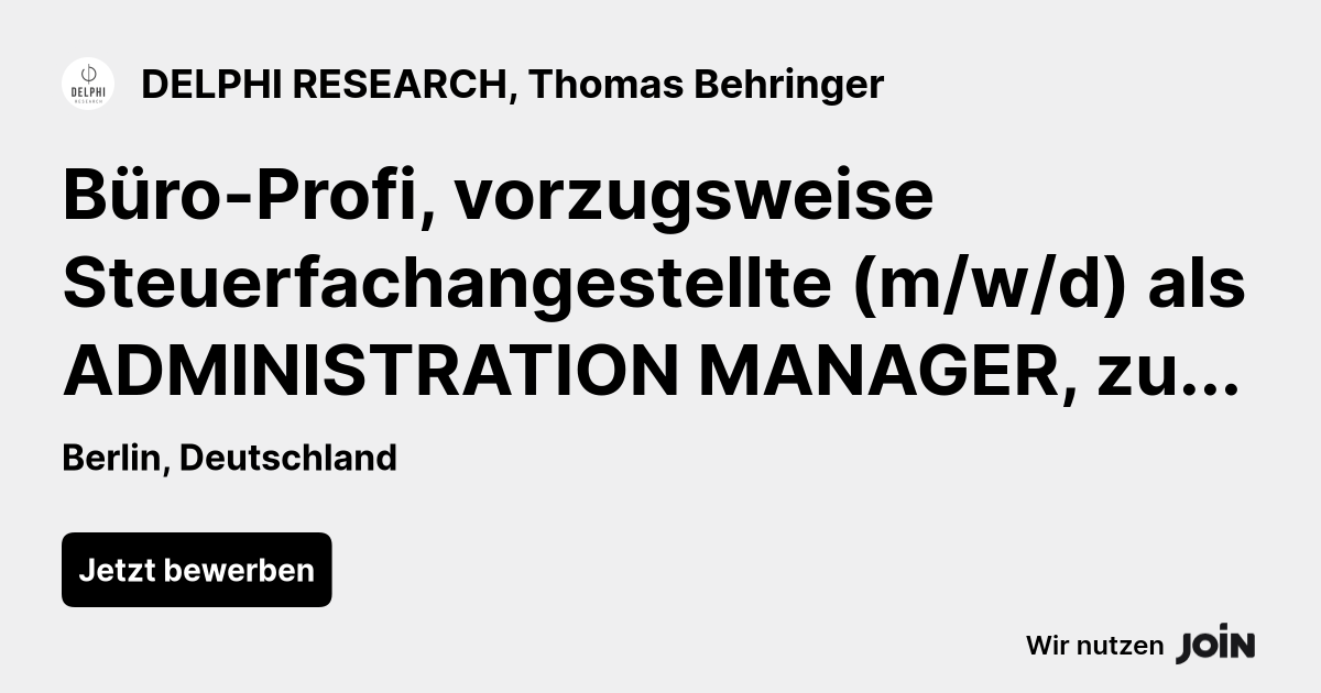DELPHI RESEARCH, Thomas Behringer logo
