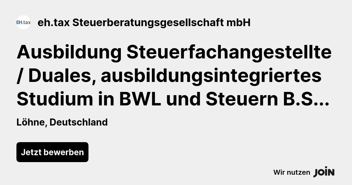 eh.tax Steuerberatungsgesellschaft mbH logo