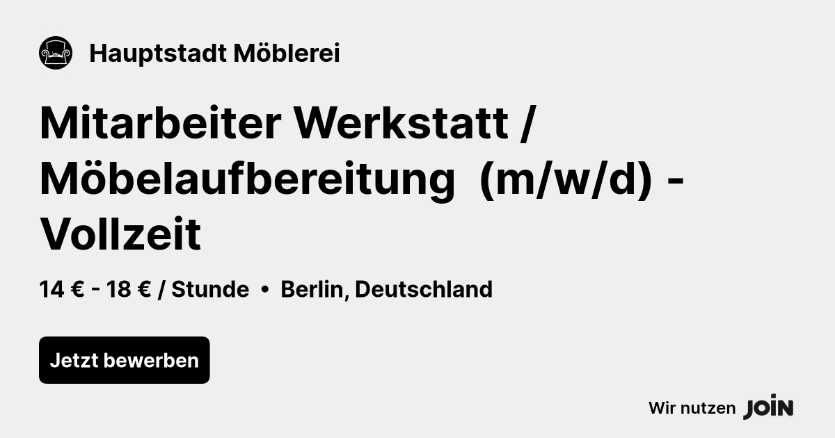 Hauptstadt Möblerei logo