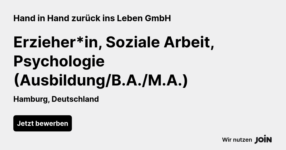 Hand in Hand zurück ins Leben GmbH logo