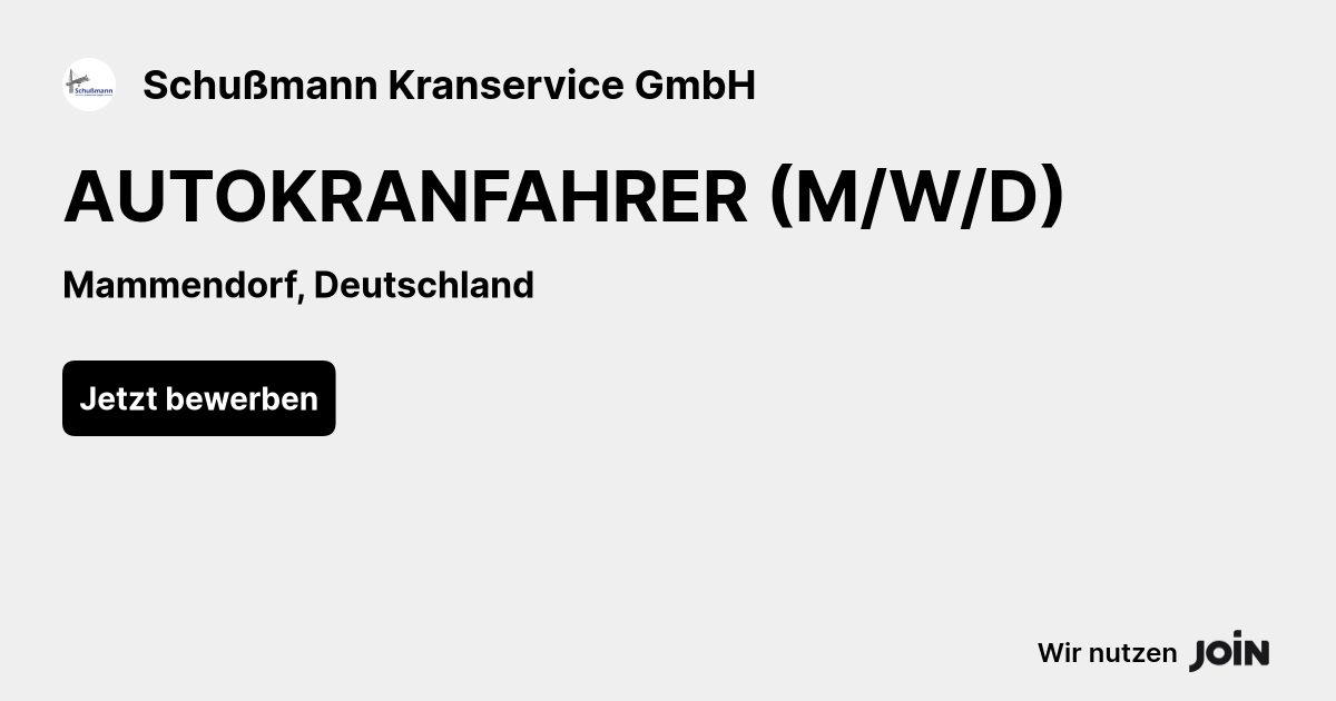 Schußmann Kranservice GmbH logo