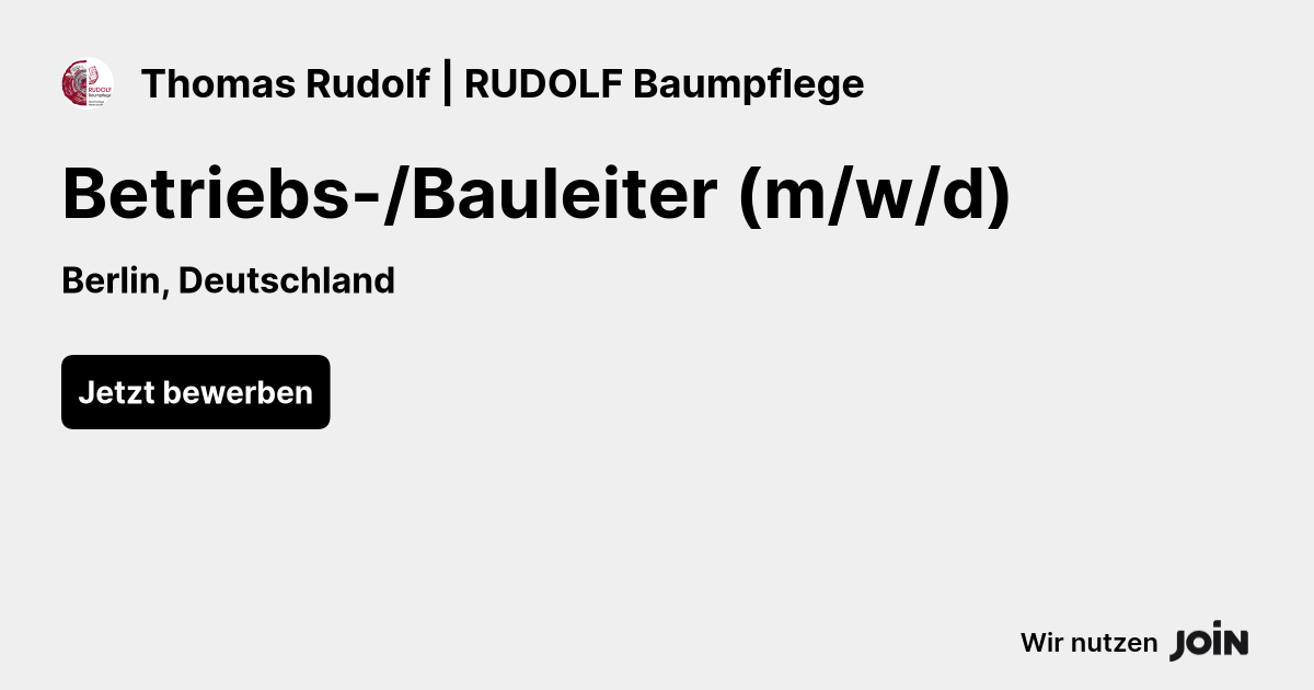 Thomas Rudolf | RUDOLF Baumpflege logo
