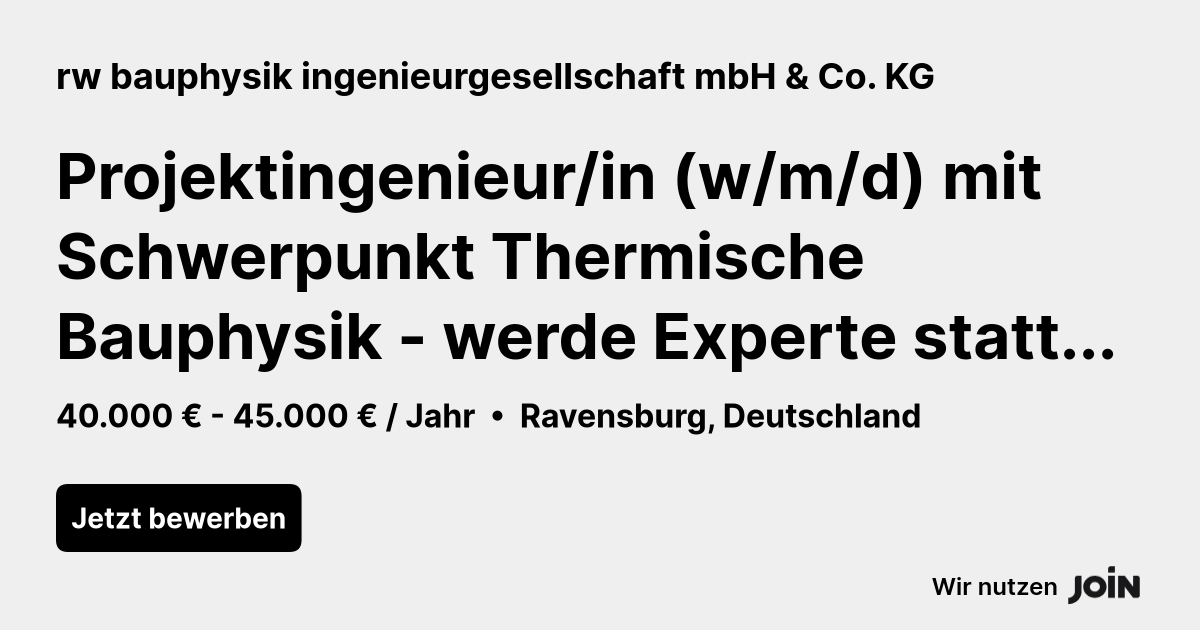 rw bauphysik ingenieurgesellschaft mbH & Co. KG logo
