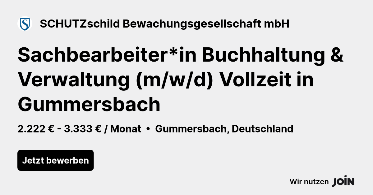 SCHUTZschild Bewachungsgesellschaft mbH logo
