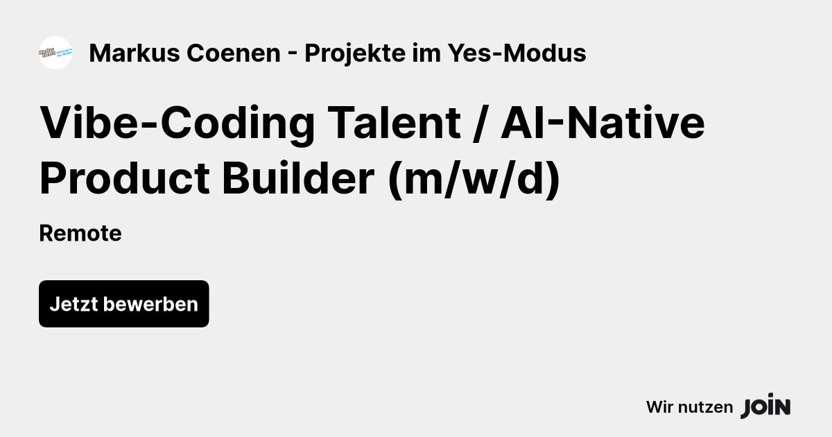 Markus Coenen - Projekte im Yes-Modus logo