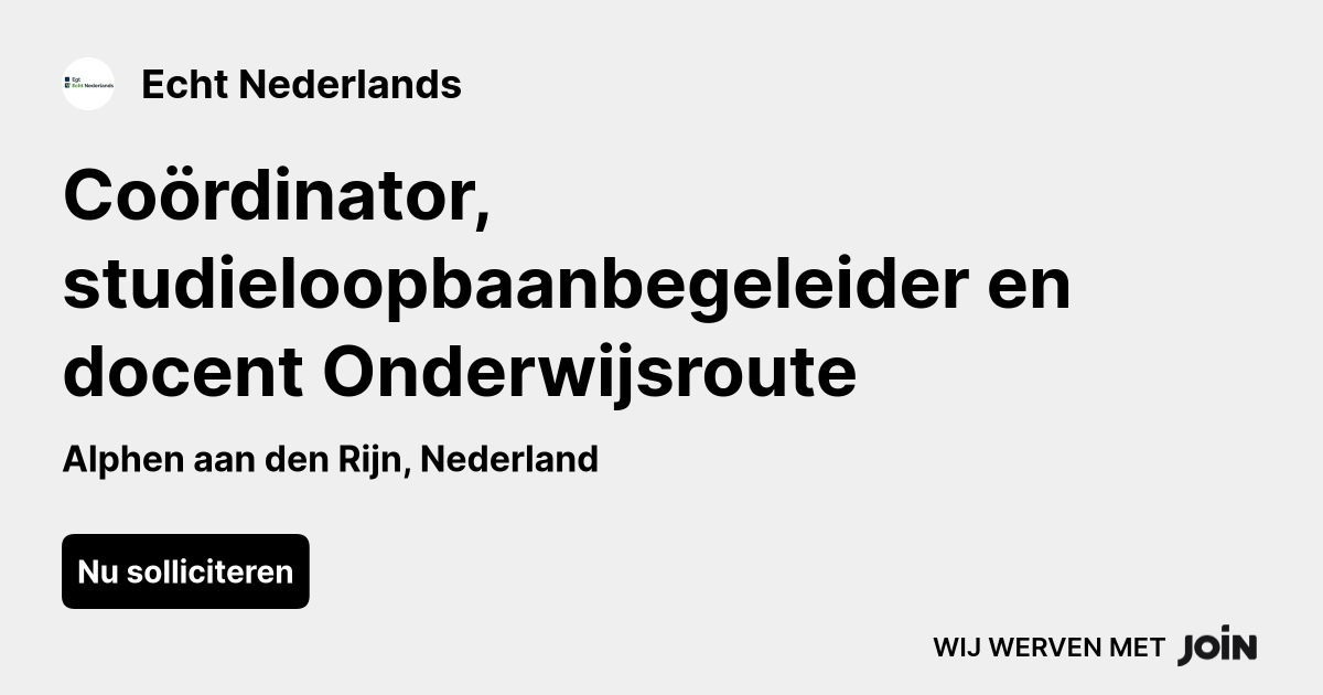 Echt Nederlands logo