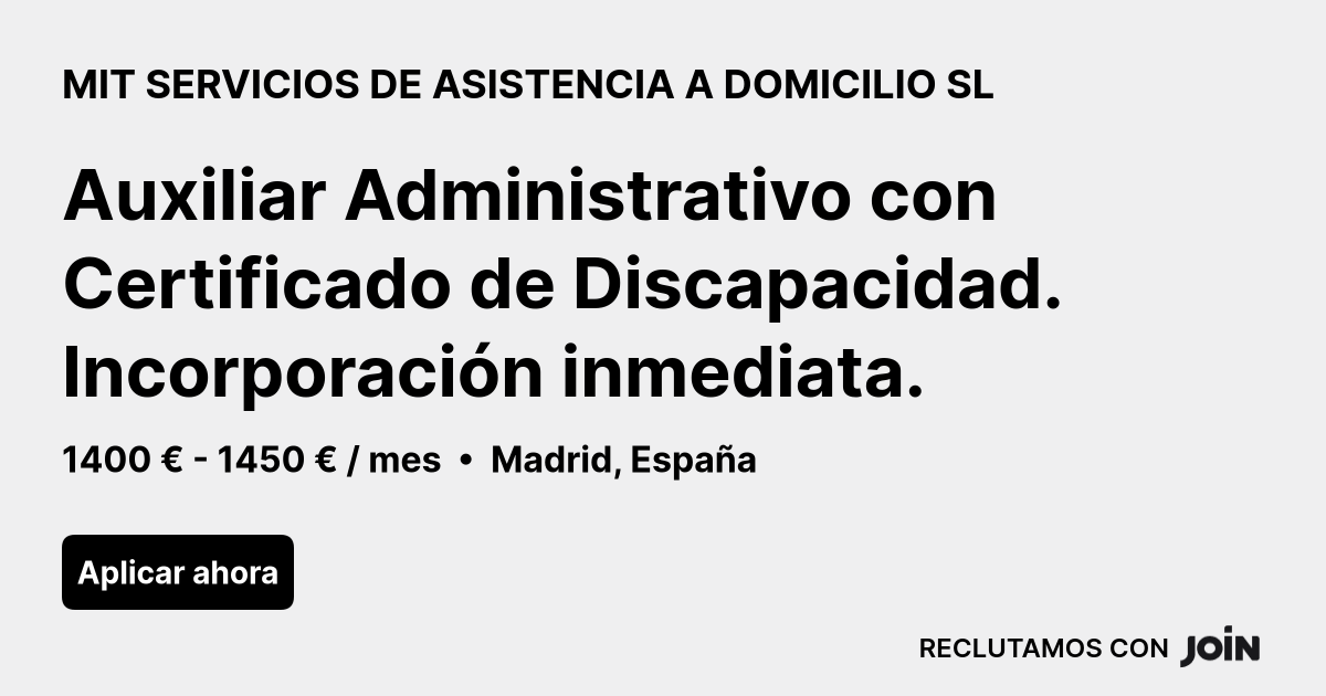 MIT SERVICIOS DE ASISTENCIA A DOMICILIO SL logo