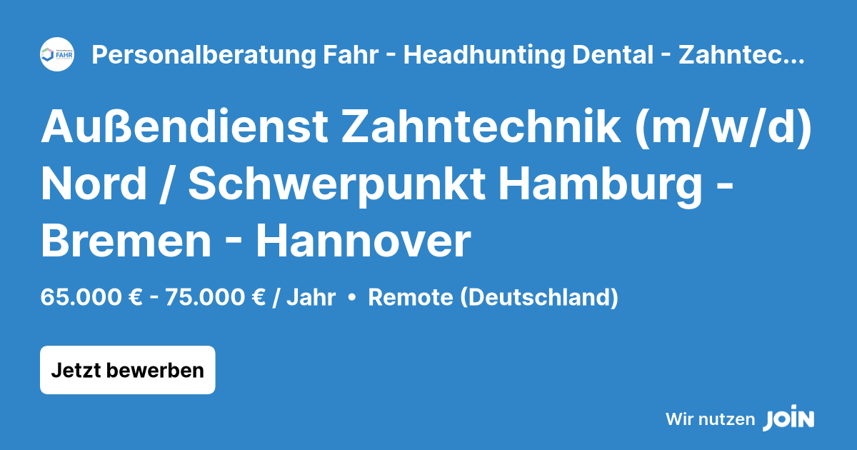 Personalberatung Fahr - Headhunting Dental - Zahntechnik - Medizintechnik - Lifesciences logo
