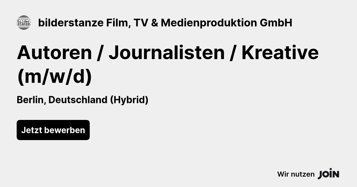 bilderstanze Film, TV & Medienproduktion GmbH logo