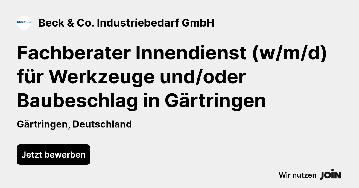 Beck & Co. Industriebedarf GmbH logo