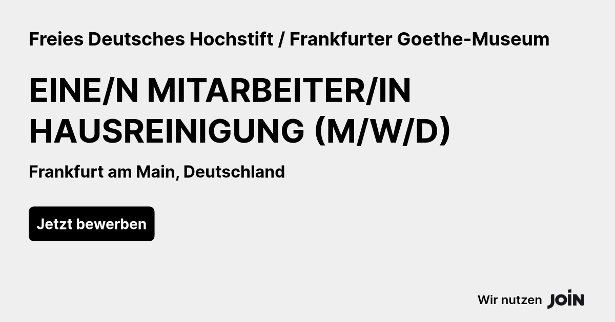 Freies Deutsches Hochstift / Frankfurter Goethe-Museum logo