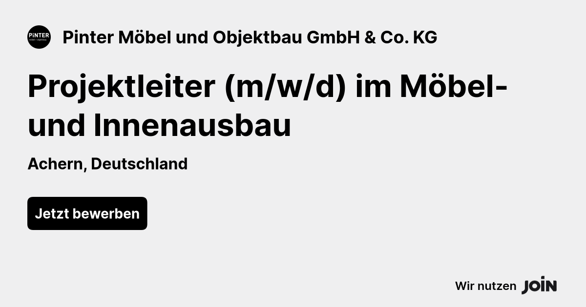 Pinter Möbel und Objektbau GmbH & Co. KG logo